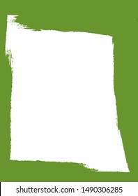 Vertical grunge background. Rectangular template with frame drawn with a rough brush. Watercolor, paint, ink. Vector illustration.