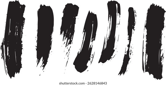 Pinceladas de Vertical Grunge, paquete de textura de tinta Abstractas para proyectos creativos