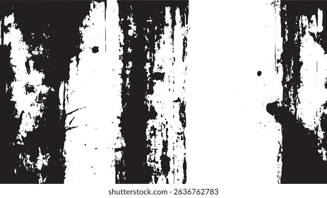Vertical Grunge Streaks and Splatter Texture in Black and White for Backgrounds and Overlays