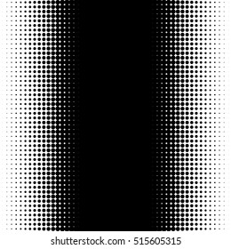 Vertical half tone pattern with dots - Monochrome halftone texture