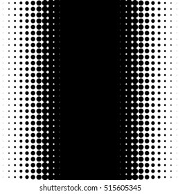 Vertical half tone pattern with dots - Monochrome halftone texture