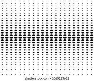 Vertical halftone circles, on a white background. layout template, banner for sale. Vector Illustration.