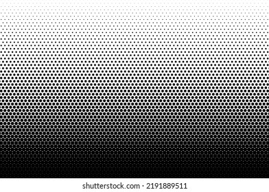 Vertical halftone gradient, vector dots background template.