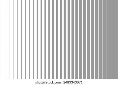 Vertical halftone with grey stripes pattern background. Vector Illustration.