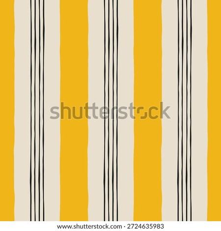 Vertical Hand Drawn Striped Vector Background