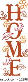 Vertical Home Porch Sign | Fall/Autumn themed
