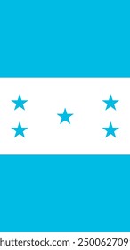 Vertical Honduras Bandera, Vertical Bandera de Honduras