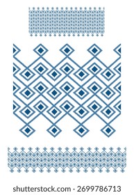 Vertical y Vector de ilustración de repetición Jaal Horizontal 