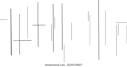 vertical and horizontal lines of varying lengths creating a geometric pattern. This image would be ideal for use in a contemporary art piece or as a graphic element in a modern website design.