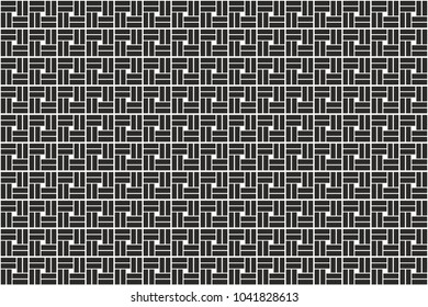 vertical and horizontal monochrome black and white lines pattern. repeat shape. vector background for web and print

