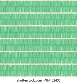 Vertical and horizontal striped background with green and white. Abstract vector.
