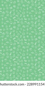 Vertical household appliances pattern illustration