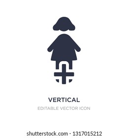 vertical icon on white background. Simple element illustration from People concept. vertical icon symbol design.