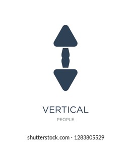 vertical icon vector on white background, vertical trendy filled icons from People collection, vertical vector illustration