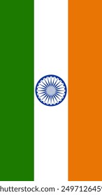 Vertical India Flag, Flag of India