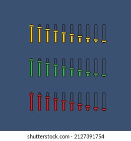 vertical indicator setting for animation in pixel art style