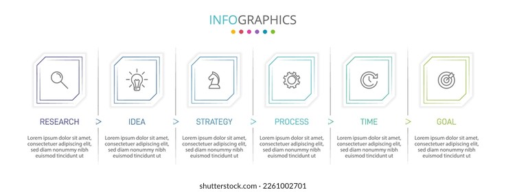 Vertical infographic design with icons and 5 options or steps. Thin line. Infographics business concept. Can be used for info graphics, flow charts, presentations, mobile web sites, printed materials.