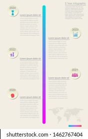 vertical  Infographic mission with  workflow layout, Design information, icon and timeline, World map timeline vector infographics with icon and options
