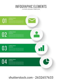Modelo Infográfico Vertical. Modelo de Negócios e Marketing com Ícones e Local para Dados