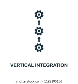 Vertical Integration icon. Simple style design from industry 4.0 collection. UX and UI. Pixel perfect premium vertical integration icon. For web design, apps and printing usage.