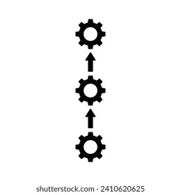 Vertical Integration icon. vertical integration symbol flat illustration on white background..eps