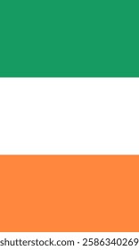 Vertical Ireland Flag Vector Images