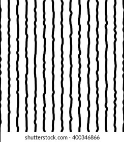 Vertical irregular, hand drawn, sketchy lines. Repeatable pattern. abstract monochrome background.