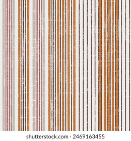 Vertical irregular size multi-colored texture stripes Vector pattern. summer brown theme stripe texture background pattern used for textiles, wallpapers..,