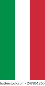 Vertical Italia Bandera, Bandera de Italia