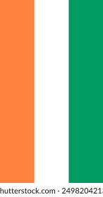 Vertical Ivory Coast Flag, Flag of Ivory Coast