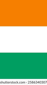 Vertical Ivory Coast Flag Vector Images