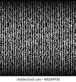 Vertical jagged, irregular lines pattern. Abstract monochrome random lines. (Horizontally repeatable.)