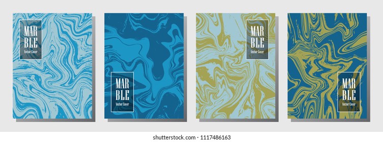 Vertical journal layouts set. Graphic design for binder template, corporate flyers. Annual report cover glitch layouts set. Flyer, magazine, report, journal, binder vectors, title place.