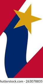 Vertical Lafayette, Indiana Flag, EUA