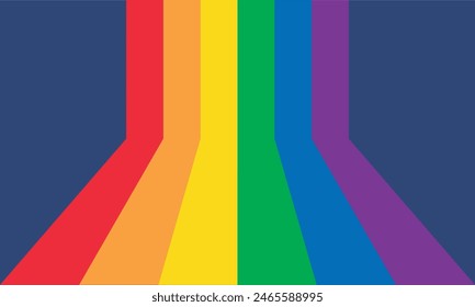 Vertical lgbtq+ pride flag background.