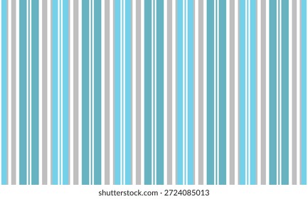 Vertical listras azul claro e cinza padrão sem costura, listras cinza e azul claro, Linhas vetor design abstrato, Textura de listras têxteis de moda adequados