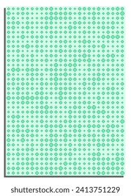 Vertical light green abstract background with tiles, cover, title page of presentation, report, album in A4 format. Template layout for design of printed products. Vector banner