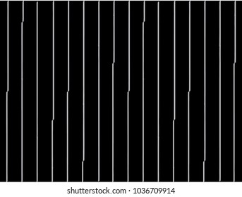 Vertical line bend pattern vector. Design white on black. Design print for textile, fabric, wallpaper, background. Set 2