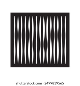 Plantilla de diseño de Ilustración vectorial de icono de línea de Vertical
