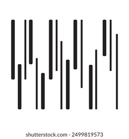 Plantilla de diseño de Ilustración vectorial de icono de línea de Vertical