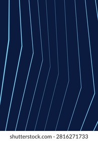 Vertical line pattern, blue geometric stripes, angular distortion, perspective background, minimalist design, sharp edge