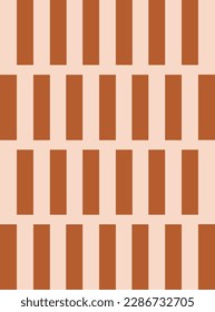 Vertical line pattern. Vertical brick wall background. Colourful brick pattern. Print design. Graphic design. Vector pattern. Geometric pattern. Brown colour. Wallpaper. 
