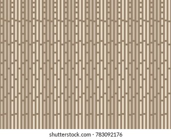 Vertical line pattern vector. Design beige on brown. Design print for textile, wallpaper, background.