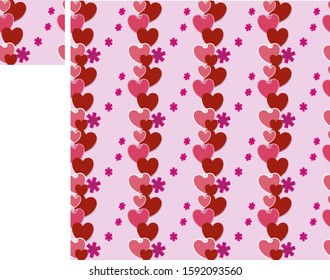 Vertical line, pink, red Light pink background Seamless surface Seamless patterns can be used for wallpaper. Fill Pattern Background Web Page Textured Textile Wrapping Card Decoration Packaging 