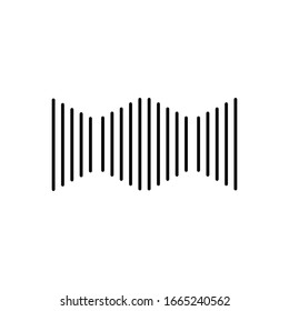 Vertical line shaped candy sign.