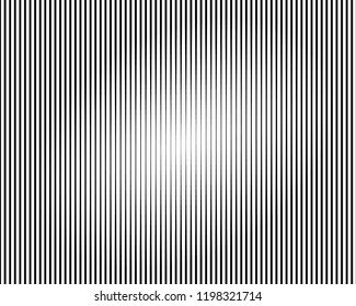 Vertical line variable thickness. Halftone pattern with digital gradient effect. Template for backgrounds and stylized halftone textures. Black vector elements on white background.