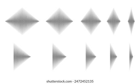 vertical line waves element vector illustration isolated on white background.
