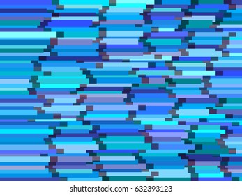 Vertical lines abstract colorful vector background, striped pattern in blue and violet. Horizontal shift. Colorful stripes graphic design.