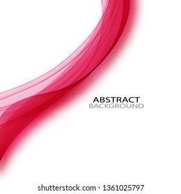 
Vertical lines of a pink wave on a white background.