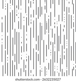 Vertical lines in varying heights on a white background. stripes seamless pattern, Vector illustration background for print the paper.